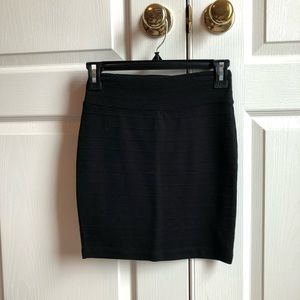 Black pencil skirt
